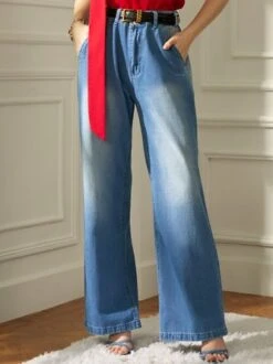 Loose High Waist Plain Urban Wide Leg Long Jeans 29 Loose High Waist Plain Urban Wide Leg Long Jeans -Zolucky Sales Store 00400a8f9206490da83c420eec48b6a5