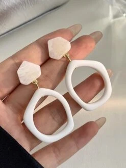 Fashion Irregular Geometric Dangle Earrings -Zolucky Sales Store 0043e6f5a1ce3475f73bfdbc4c2e250e