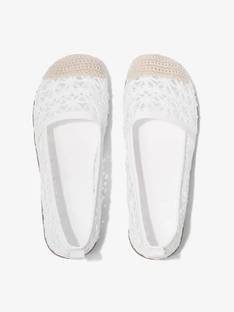 White Romantic Lace Wearable Sole Flat Shoes 9 White Romantic Lace Wearable Sole Flat Shoes - Image 9