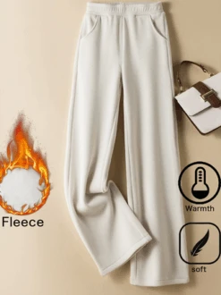 Plain Casual Loose Knitted Pants