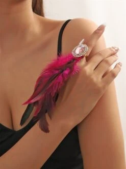 Rhinestone Faux Feather Party Ring 21 Rhinestone Faux Feather Party Ring -Zolucky Sales Store 00b1e183fdb2483cbbc31ec1d8ba7ae0 1691128072965