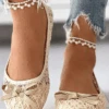 All Season Casual Plain Lace Shallow Shoes