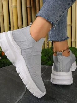 All Season Plain Sports Mesh Fabric Flyknit Sneakers 18 All Season Plain Sports Mesh Fabric Flyknit Sneakers -Zolucky Sales Store 01bcad090cf2fed6e0f7e77607c0a36e