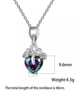 Rhinestone Heart Pendant Necklace -Zolucky Sales Store 043d8e9211fab3f05aecd6c48000e3eb