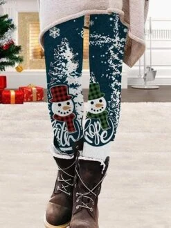 Tight Christmas Snowman Leggings Xmas Leggings 11 Tight Christmas Snowman Leggings Xmas Leggings -Zolucky Sales Store 0462705e6683feaaff621c9fa8de9c56