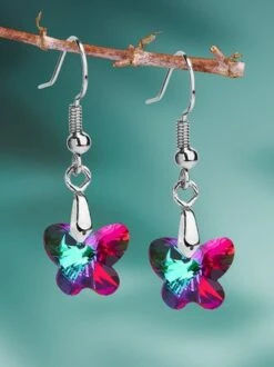 Butterfly Crystal Party Dangle Earrings -Zolucky Sales Store 04b158f603c97a94c72ea40bbd15d956