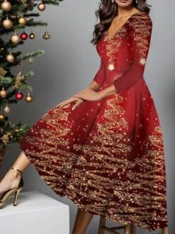 Loose V Neck Casual Dress 8 Loose V Neck Casual Dress -Zolucky Sales Store 056171ecbeb95a9d148a4e85dd81a769