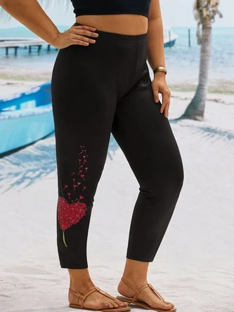 Plus Size Casual Jersey Tight Leggings 1 Plus Size Casual Jersey Tight Leggings