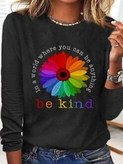 Plus Size Sunflower Crew Neck Loose T-Shirt -Zolucky Sales Store 06dcd3c89955f29f0dd26c6c12ce8a65