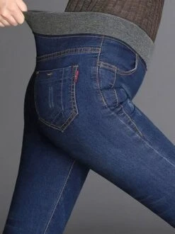 Plain Casual Regular Fit Denim Jeans