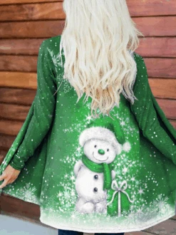 Christmas Jersey Cardigan Coat Xmas Coat -Zolucky Sales Store 072234b1fee2f3c26ce02a99d36c9e5b