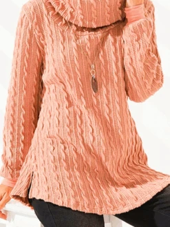 Loose Turtleneck Plain Casual Sweatshirt TUNIC 5 Loose Turtleneck Plain Casual Sweatshirt TUNIC -Zolucky Sales Store 07724c7e63f4d41c2a0660b6309441c6