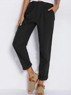 Cotton-Blend Pockets Pants -Zolucky Sales Store 078 jpg09 1559284287170