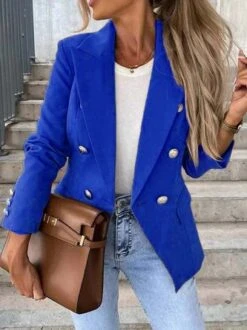 Plain Casual Blazer -Zolucky Sales Store 08066513dd2e4e0259efb9391c383f46