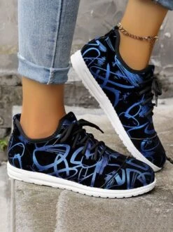 Abstract Lines Casual Slip On Sneakers 14 Abstract Lines Casual Slip On Sneakers -Zolucky Sales Store 080770102895a7c1d00a7e4afd0ced55