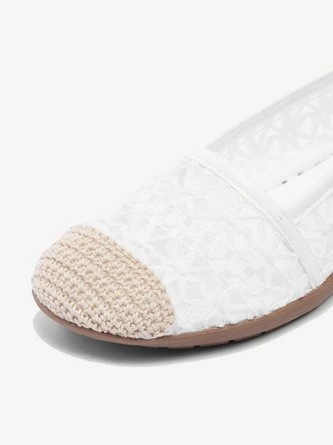 White Romantic Lace Wearable Sole Flat Shoes 11 White Romantic Lace Wearable Sole Flat Shoes - Image 11