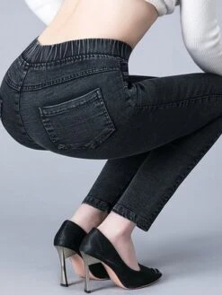 Pocket Stitching Denim Casual Jeans -Zolucky Sales Store 09696f31085858f57e5185657f8bc8b5