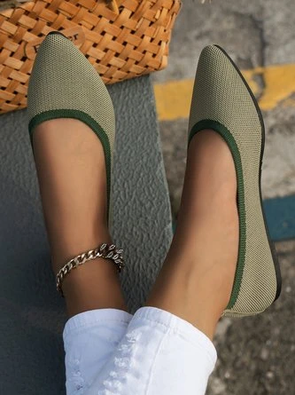 Casual Color Block Comfy Insole Slip On Shallow Shoes 2 Casual Color Block Comfy Insole Slip On Shallow Shoes - Image 2