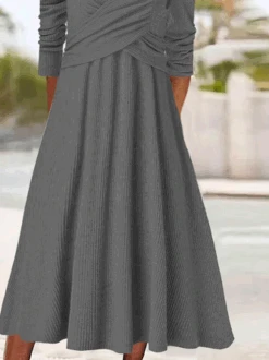 Casual Cotton Square Neck Dress -Zolucky Sales Store 09f46796bf37ca70d656074940db2fd7