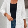 Casual Lace Three Quarter Sleeve Kimono