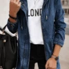 Women Casual Winter Solid Daily Long Sleeve Denim Jacket
