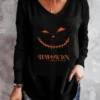 Halloween Casual T-Shirt Plus Size