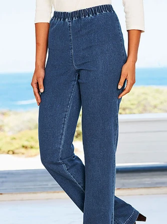 Plain Casual Denim Jeans 2 Plain Casual Denim Jeans - Image 2