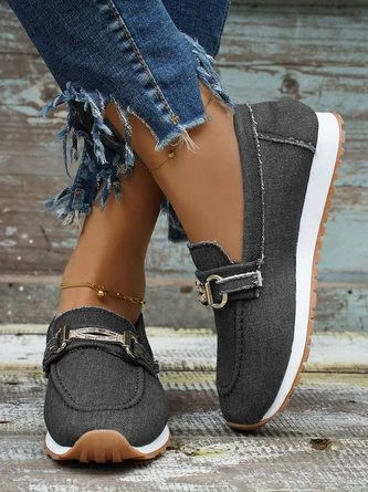 Casual Metal Canvas Non-Slip Slip On Shoes 7 Casual Metal Canvas Non-Slip Slip On Shoes - Image 7