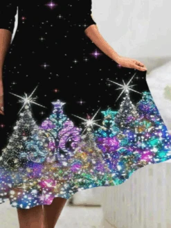 Christmas Loose Casual V Neck Dress -Zolucky Sales Store 0deaedae7bec47a9925f455ce1f37a89