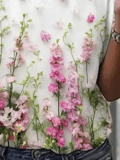 Plus Size Loose Casual Crew Neck Floral T-Shirt -Zolucky Sales Store 0e008ff73866f4e9d1abcb925cef222c