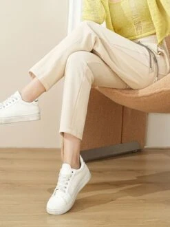 Loose Casual Plain Pants -Zolucky Sales Store 0e9305e2522edf9cfdf79cd9fbbf11c2