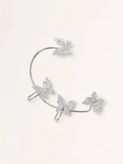 Single Alloy Party Rhinestone Butterfly Cuff Sexy Earring -Zolucky Sales Store 0f732adf4779d3aebe5e20d736db8c93