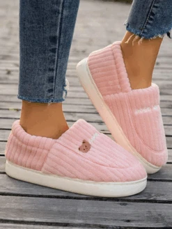 Plain Autumn Fleece Fluffy Slippers 23 Plain Autumn Fleece Fluffy Slippers -Zolucky Sales Store 1047e662ae39758fc14dbdf40e5c79e6