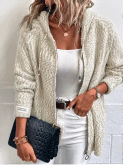 Knitted Hoodie Cardigan