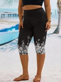 Plus Size Jersey Floral Casual TightLeggings 7 Plus Size Jersey Floral Casual TightLeggings -Zolucky Sales Store 10af9c9a3b44f8fe06fbc31c137edee3