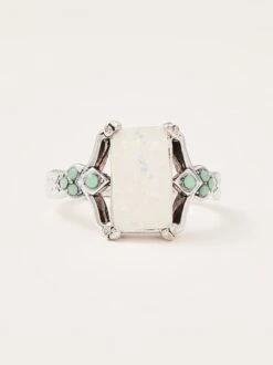 Vintage White Opal Ancient Silver Ring -Zolucky Sales Store 10cb0af0ba17410984bc1838bd71e99c