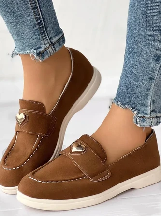 Faux Suede Casual Plain All Season Shallow Shoes 12 Faux Suede Casual Plain All Season Shallow Shoes - Image 12