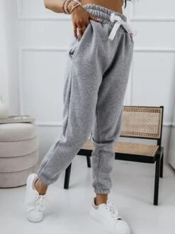 Casual Plain Jersey Loose Sweatpants