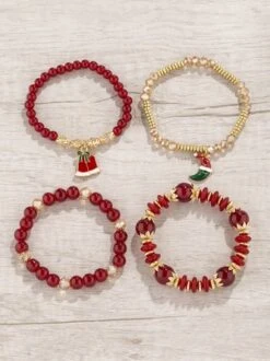 Christmas Cartoon Pendant Bracelet Set Multi-layered Beaded Bracelet 30 Christmas Cartoon Pendant Bracelet Set Multi-layered Beaded Bracelet -Zolucky Sales Store 11ba10fe3f516e856f6054fa16a5bdaf