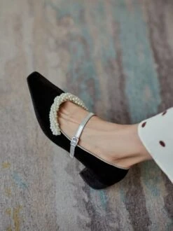 Elegant Imitation Pearl Decor Block Heel Mary Jane Shoes 18 Elegant Imitation Pearl Decor Block Heel Mary Jane Shoes -Zolucky Sales Store 11efa4267af9731640d0b57845a50a91