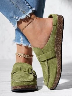 Women Soft Sole Casual Comfy Leather Slip On Sandals -Zolucky Sales Store 129196ac10d1605dfd48a79f00f55844