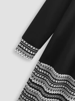 Crew Neck Geometric Casual Dress 19 Crew Neck Geometric Casual Dress -Zolucky Sales Store 13564fb8f37cc7856f2f34a7651b1fa9