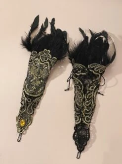 1 Piece Golden Lace Imitation Feather Retro Banquet Arm Chain -Zolucky Sales Store 13e95fb088fc62d2e1535a88bfb46599