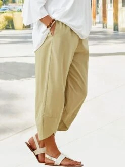 Plus Size Plain Loose Casual Elastic Band Pants 6 Plus Size Plain Loose Casual Elastic Band Pants -Zolucky Sales Store 14646faf2ea54b376d1c2cfac7e70647