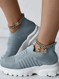 Sports Plain Mesh Fabric Casual Shoes -Zolucky Sales Store 1537755c1e9ff9b5f9cbbf54d9a27b58