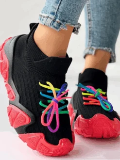 Color Block All Season Mesh Fabric Casual Flyknit Sneakers 28 Color Block All Season Mesh Fabric Casual Flyknit Sneakers -Zolucky Sales Store 15a61e2955be45158a6d06b9c79f773c