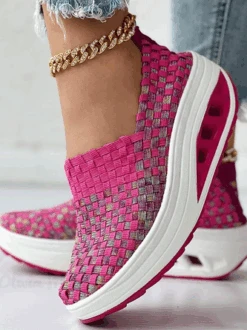 All Season Casual Plain Weaving Material Casual Shoes -Zolucky Sales Store 177633c58c90315e0792d9996329f6a1