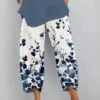 Women Vintage Floral Summer Pants