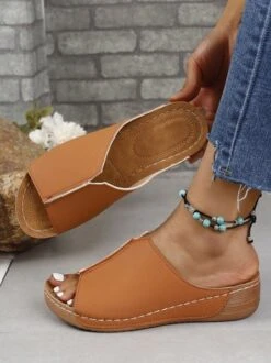 Casual Wedge Heel Summer Slide Sandals -Zolucky Sales Store 18604ce199d6bd95f86415ee3c110a89