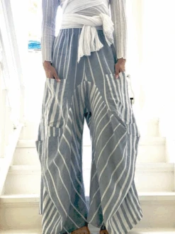 Plus Size Women Oose Solid Casual Pants